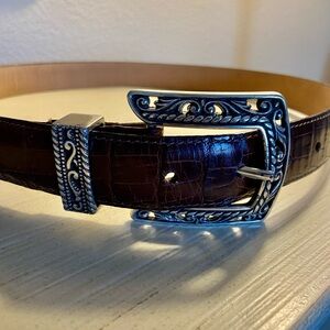 Vintage Brighton Brown Belt 34
